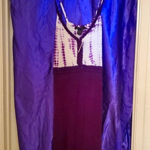 Purple tie dye print